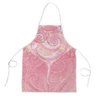 Breast Cancer Awareness Maori Aotearoa Apron Manta Ray - Pink Glaze - Polynesian Pride