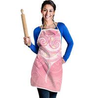 Breast Cancer Awareness Maori Aotearoa Apron Manta Ray - Pink Glaze - Polynesian Pride