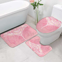 Breast Cancer Awareness Maori Aotearoa Bathroom Set Manta Ray - Pink Glaze - Polynesian Pride
