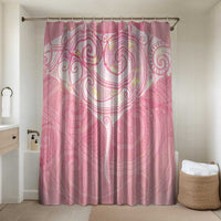 Breast Cancer Awareness Maori Aotearoa Bathroom Set Manta Ray - Pink Glaze - Polynesian Pride