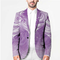 Epilepsy Awareness Maori Aotearoa Blazer Manta Ray - Purple Glaze - Polynesian Pride