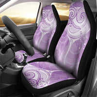 Epilepsy Awareness Maori Aotearoa Car Seat Cover Manta Ray - Purple Glaze - Polynesian Pride