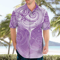 Epilepsy Awareness Maori Aotearoa Hawaiian Shirt Manta Ray - Purple Glaze LT7 - Polynesian Pride