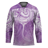 Epilepsy Awareness Maori Aotearoa Hockey Jersey Manta Ray - Purple Glaze - Polynesian Pride