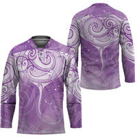 Epilepsy Awareness Maori Aotearoa Hockey Jersey Manta Ray - Purple Glaze LT7 - Polynesian Pride