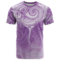 Epilepsy Awareness Maori Aotearoa T Shirt Manta Ray - Purple Glaze LT7 Purple - Polynesian Pride