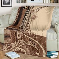 Samoa Siapo Mamanu Blanket Plumeria Mocha Motifs LT7 - Polynesian Pride
