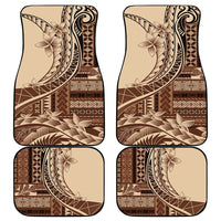 Samoa Siapo Mamanu Car Mats Plumeria Mocha Motifs LT7 - Polynesian Pride