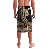 Samoa Siapo Mamanu Lavalava Plumeria Black Motifs LT7 - Polynesian Pride