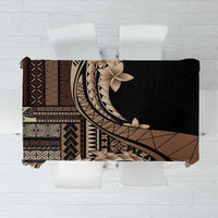 Samoa Siapo Mamanu Tablecloth Plumeria Black Motifs LT7 Black - Polynesian Pride
