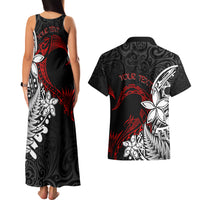 New Zealand Aotearoa Valentine Couples Matching Tank Maxi Dress and Hawaiian Shirt Couple Maori Aroha Ki a Koe Ver.02 LT7 - Polynesian Pride