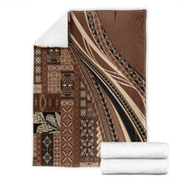 Pasifika Women's Day - Samoa Siapo Malu Tattoo Inspired Blanket Brown LT7 - Polynesian Pride