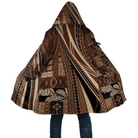 Pasifika Women's Day - Samoa Siapo Malu Tattoo Inspired Cloak Brown LT7 Unisex Brown - Polynesian Pride