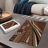 Pasifika Women's Day - Samoa Siapo Malu Tattoo Inspired Puzzle Brown LT7 - Polynesian Pride