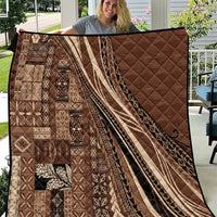 Pasifika Women's Day - Samoa Siapo Malu Tattoo Inspired Quilt Brown LT7 Brown - Polynesian Pride