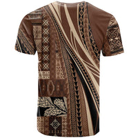Pasifika Women's Day - Samoa Siapo Malu Tattoo Inspired T Shirt Brown LT7 - Polynesian Pride
