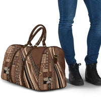 Pasifika Women's Day - Samoa Siapo Malu Tattoo Inspired Travel Bag Brown LT7 - Polynesian Pride