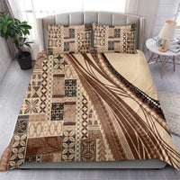 Pasifika Women's Day - Samoa Siapo Malu Tattoo Inspired Bedding Set Beige LT7 - Polynesian Pride