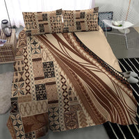 Pasifika Women's Day - Samoa Siapo Malu Tattoo Inspired Bedding Set Beige LT7 - Polynesian Pride