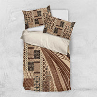 Pasifika Women's Day - Samoa Siapo Malu Tattoo Inspired Bedding Set Beige LT7 US Twin 172cm x 218cm Beige - Polynesian Pride
