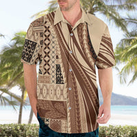 Pasifika Women's Day - Samoa Siapo Malu Tattoo Inspired Hawaiian Shirt Beige