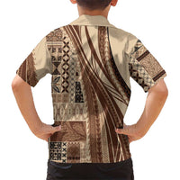 Pasifika Women's Day - Samoa Siapo Malu Tattoo Inspired Hawaiian Shirt Beige