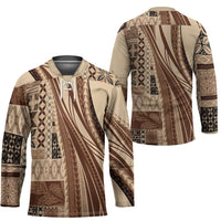 Pasifika Women's Day - Samoa Siapo Malu Tattoo Inspired Hockey Jersey Beige LT7 - Polynesian Pride