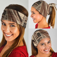 Pasifika Women's Day - Samoa Siapo Malu Tattoo Inspired Neck Gaiter Beige LT7 - Polynesian Pride