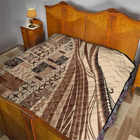 Pasifika Women's Day - Samoa Siapo Malu Tattoo Inspired Quilt Beige LT7 - Polynesian Pride