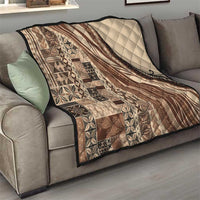 Pasifika Women's Day - Samoa Siapo Malu Tattoo Inspired Quilt Beige LT7 - Polynesian Pride