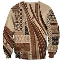 Pasifika Women's Day - Samoa Siapo Malu Tattoo Inspired Sweatshirt Beige LT7 - Polynesian Pride