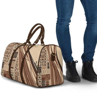 Pasifika Women's Day - Samoa Siapo Malu Tattoo Inspired Travel Bag Beige LT7 - Polynesian Pride