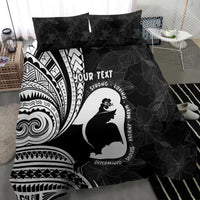 Mother's Day Bedding Set Polynesia Vintage Hibiscus - Black LT7 - Polynesian Pride