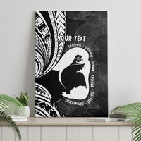 Mother's Day Canvas Wall Art Polynesia Vintage Hibiscus - Black LT7 - Polynesian Pride