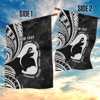 Mother's Day Garden Flag Polynesia Vintage Hibiscus - Black LT7 - Polynesian Pride