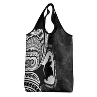 Mother's Day Grocery Bag Polynesia Vintage Hibiscus - Black LT7 - Polynesian Pride