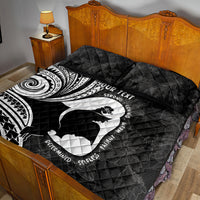 Mother's Day Quilt Bed Set Polynesia Vintage Hibiscus - Black LT7 - Polynesian Pride