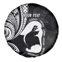 Mother's Day Spare Tire Cover Polynesia Vintage Hibiscus - Black LT7 - Polynesian Pride