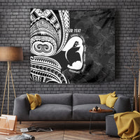 Mother's Day Tapestry Polynesia Vintage Hibiscus - Black LT7 - Polynesian Pride