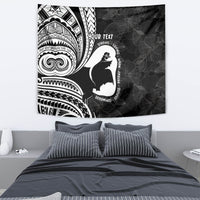 Mother's Day Tapestry Polynesia Vintage Hibiscus - Black LT7 - Polynesian Pride