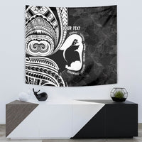 Mother's Day Tapestry Polynesia Vintage Hibiscus - Black LT7 - Polynesian Pride