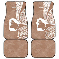 Mother's Day Car Mats Polynesia Vintage Hibiscus - Brown LT7 - Polynesian Pride