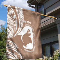 Mother's Day Garden Flag Polynesia Vintage Hibiscus - Brown LT7 - Polynesian Pride