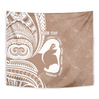 Mother's Day Tapestry Polynesia Vintage Hibiscus - Brown LT7 - Polynesian Pride