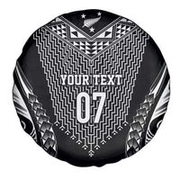 2025 Rugby Championship New Zealand Custom Spare Tire Cover Poutama Motifs - Polynesian Pride