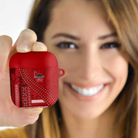 Samoa FAST Siapo AirPods Case Tatau-Ulafala Vines LT7 Red - Polynesian Pride