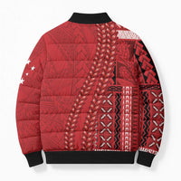 Samoa FAST Siapo Bomber Puffer Jacket Tatau-Ulafala Vines LT7 - Polynesian Pride