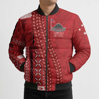 Samoa FAST Siapo Bomber Puffer Jacket Tatau-Ulafala Vines LT7 - Polynesian Pride