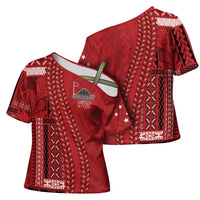 Samoa FAST Siapo Cross Shoulder Shirt Tatau-Ulafala Vines LT7 - Polynesian Pride