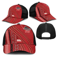 Samoa FAST Siapo Mesh Trucker Cap Tatau-Ulafala Vines LT7 - Polynesian Pride